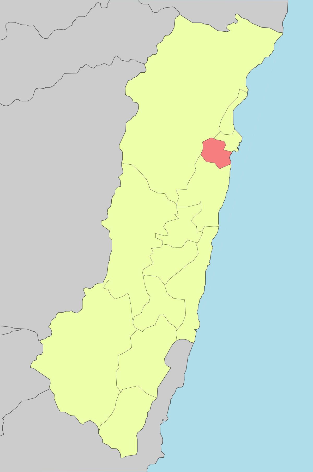 Карта hualien Тайван