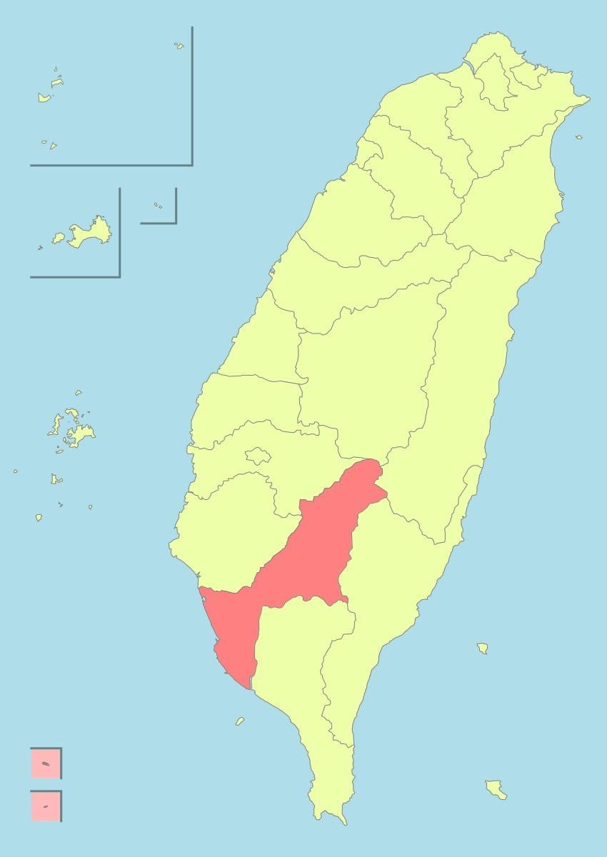 Карта kaohsiung, Taiwan