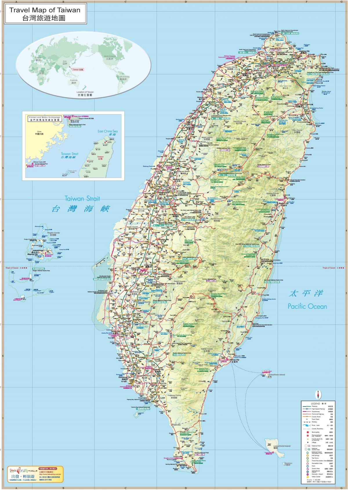 Тайван ръководство на картата