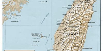 Карта на Тайван сърф 