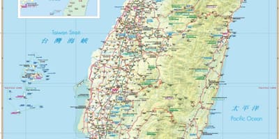 Карта на Тайван атракция
