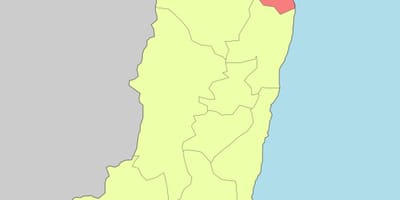 Карта hualien Тайван