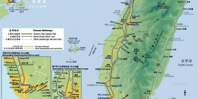 Тайван жп влакове картата